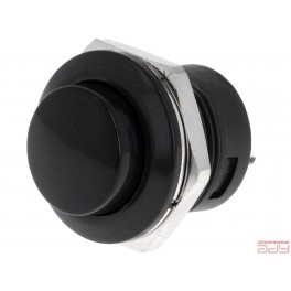 Okrúhly tlačidlový spínač  čierny PS507A-BB