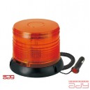Výstražný LED maják, R10, magnetický úchyt, 12/24V, oranžový