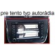 SEAT Toledo, Altea od 04 2DIN antracitový rámček pre VW autorádio