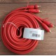 NF cinch kabel 5m s rem pozlátené koncovky červený