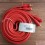 NF cinch kabel 5m s rem pozlátené koncovky červený