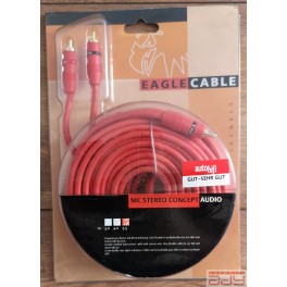 EAGLE  Hi-end cinch kabel 5,5m pozlátené koncovky červený