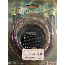 ZEALUM cinch kabel 2m OFC