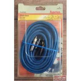 Hama cinch kabel 1,5m  pozlátené koncovky