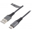 Kábel USB 2.0 USB A vidlica, USB C vidlica 0,5m 480Mbps