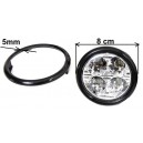 Krycí krúžok na MYCARR LED denné svietenie SJ-288E čierny 5mm 2ks