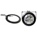 Krycí krúžok na MYCARR LED denné svietenie SJ-288E čierny 10mm 2ks