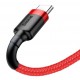 Kábel USB na USB-C Baseus Cafule 1,5A 1m červený