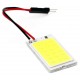 LED panel COB-18 25mm x 15mm T10 C5W sulfid  biela