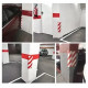 Tlmiaca ochranná pena do garáže samolepiaca červeno biela 40cmx15cmx1,5cm