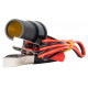 Adaptér do zásuvky zapaľovača cigariet s krokosvorkami 12V 24V 100cm