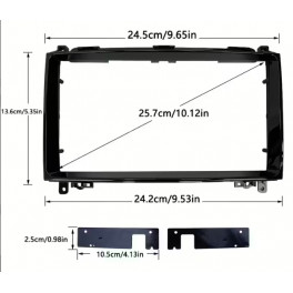 MB A W169 B W245 Sprinter Viano Vito Crefter rámček pre 9" autorádio
