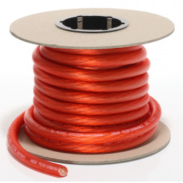 Napájací kábel 10mm červený OFC Meď 99.90% AUDIO SYSTÉM Z-PC 10 R